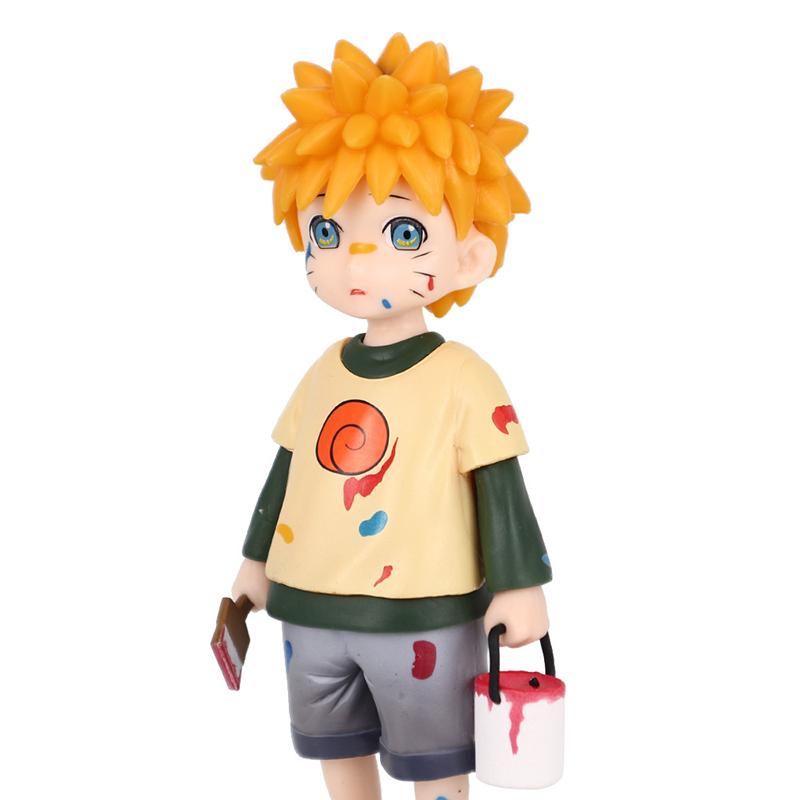 Naruto 15cm PVC Action Figure Childhood Painter Version Anime Character Collectible Model Decoration Toy