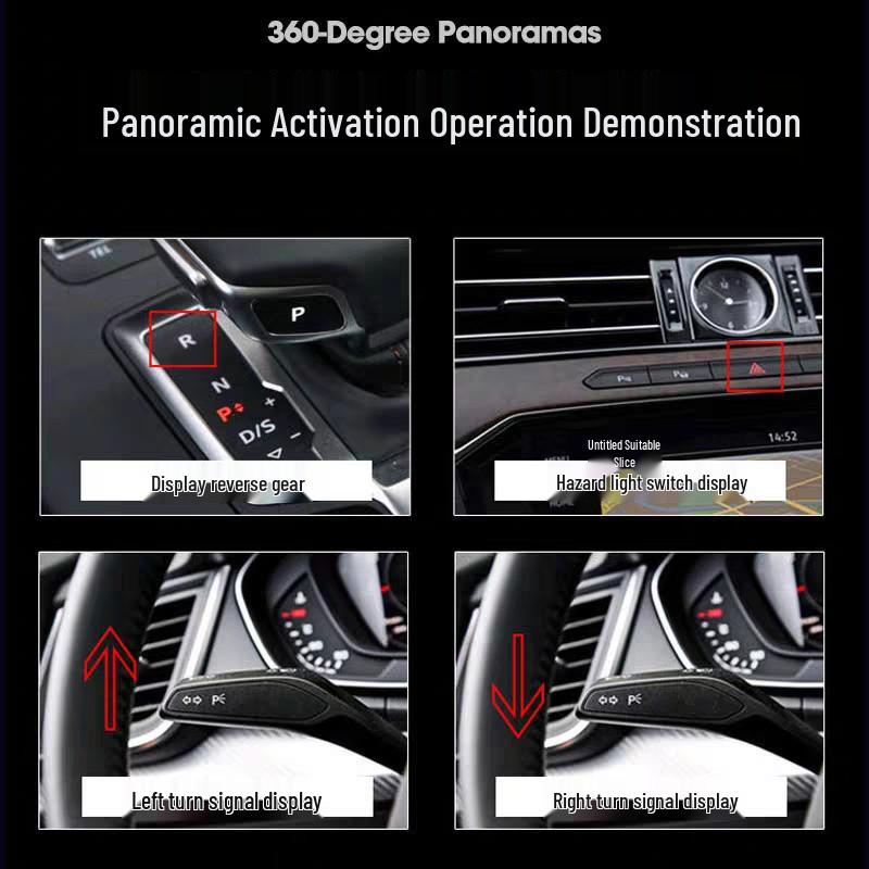 360° панорамная съемка для Roewe RX5/RX5 Plus/RX3/EI5/I6 MAX с 3D-декодированием