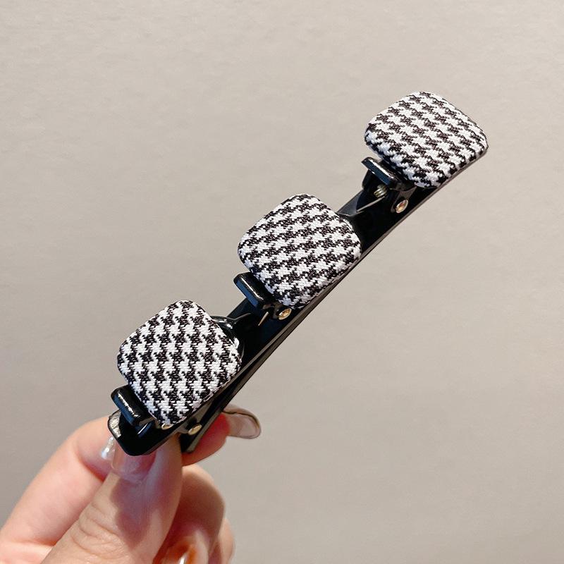 Осенне-зимняя заколка для волос «Кофе»: Женские бесшовные клипсы-уточки, BB и для челки