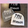 1998 Letter Rkiemo Knit Cap For Fall Casual And Streetwear Looks Hat Gift