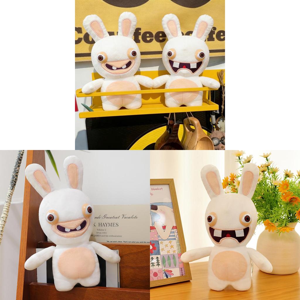 Fluffy Rabbit Stuffed Animal With Cotton Padding For Gifts And Decor