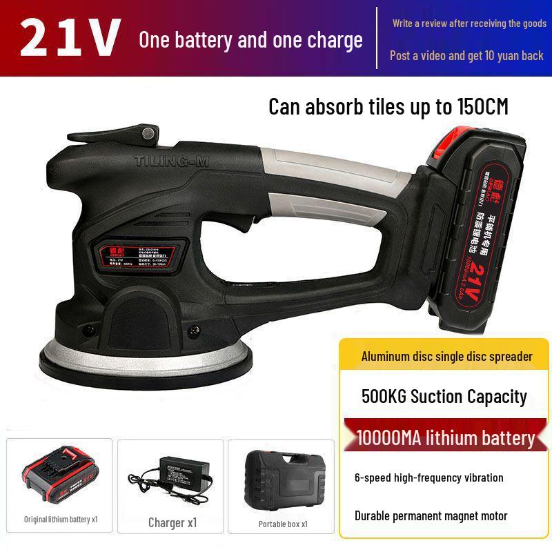 High-Power Electric Tile Leveling Suction Cup Vibrator for Floor & Wall Tile Installation