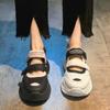 Baotou Sports Sandals Women's Outer Wear Hollow Breathable Thick-soled Velcro Little White Shoes Niche Mary Jane Dad Sandals