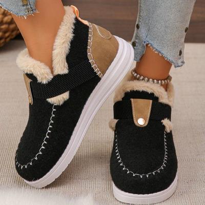 Женские зимние теплые сноубутсы большого размера, с мягкой подкладкой, водонепроницаемые ботильоны, нескользящая уличная обувь, ботинки для хайкинга, альпинизма, спортивные ботинки