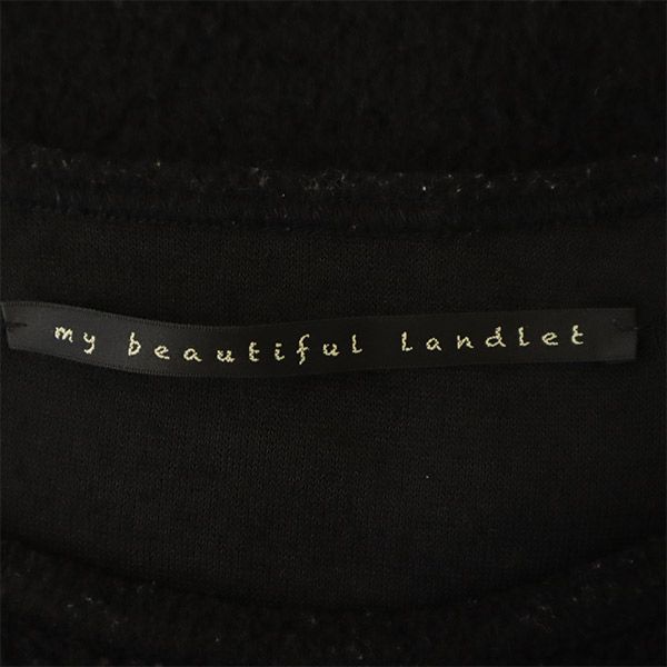 Мой прекрасный край сделано в Японии свитер с длинным рукавом 1 черный вязаный мужской б/у