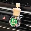 Car Air Vent Clip Aromatherapy Bottle Lucky Text Empty Diffuser Cute Car Interior Decor