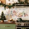 Warm Watercolor Snowman Colorful Cottage Nursery Wall Stickers Removable Self-Adhesive For Nursery Living Room Kids' Room Decor