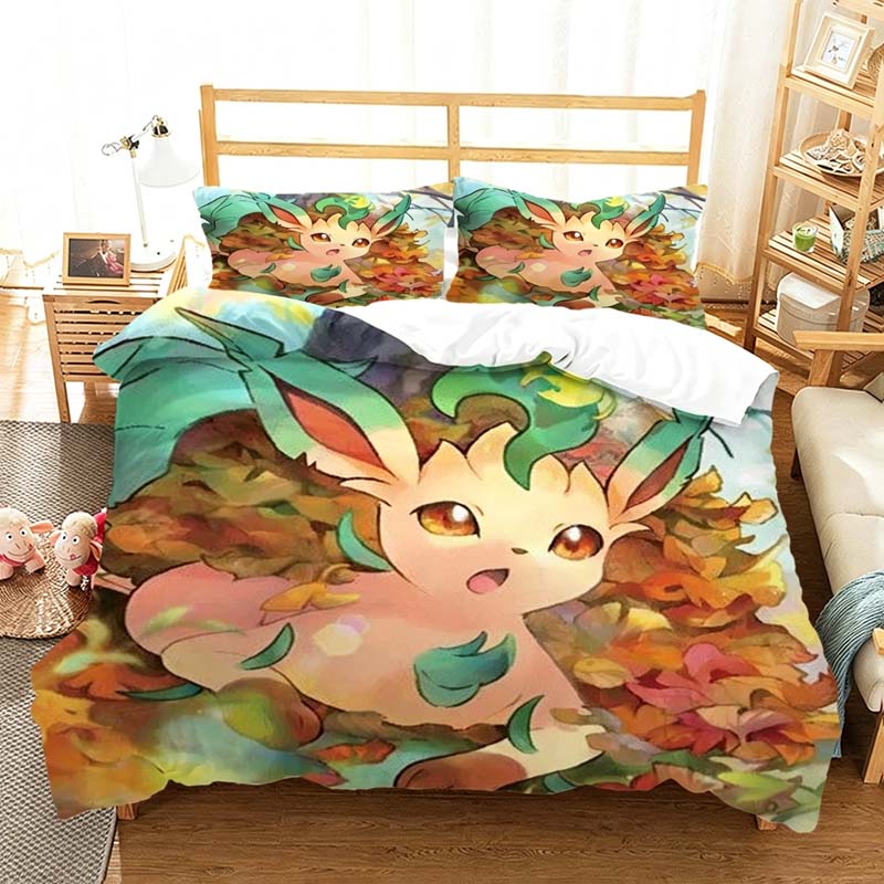 Cute Cartoon pokemom Sylveon Pillow Cover Duvet Cover Home Room Decoration Children Gift Boy Girl Bedroom Decoration