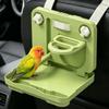 Pet Supplies Suction Cup Car Bird Stand Bite Resistant Plastic Reptile Rest Platform Folding Pet Out Standing Pole Small Birds