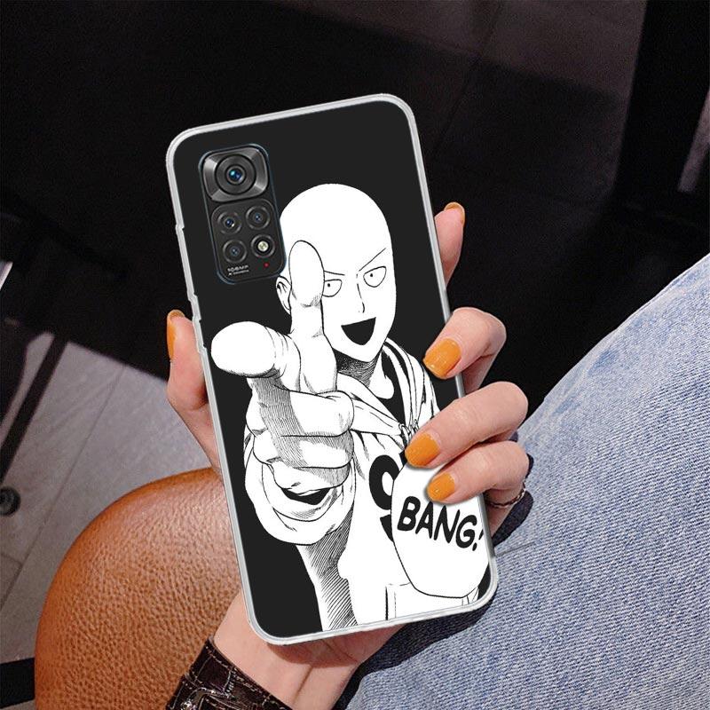 Чехол для телефона аниме One-Punch Man для Xiaomi Redmi Note 15 14 13 12S 12 11 Pro Plus 14S 11S 11E 10 10S 11T 5G Персонализированный чехол Re