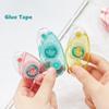 Мини-клеевая лента портативного размера, 8 мм, прозрачная цветная оболочка, двусторонняя клейкая лента для дневника, альбома, ручная работа, дом, сделай сам