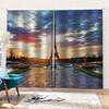 Paris Eiffel Tower Series Shading Curtains Digital Printing City Landscape Curtain Living Room Bedroom Decoration