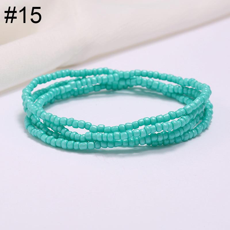 Women Fashion Waist Chain Rice Bead Waist Chain Beach Chain Body Jewelry Belly Chain