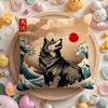 Animals The Great Wave Katsushika Hokusai Cushion Cover Plush Fabric Soft DoubleSided Printed Sofa Warm Home Gift Pillow Cover