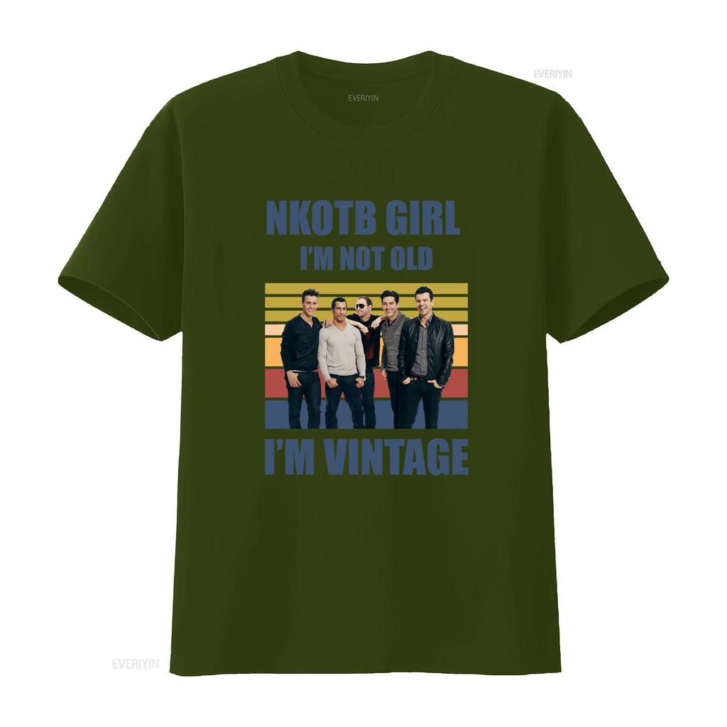New Kids on the Block T Shirt Rock Band Vintage NKOTB Group Concert Cute for Music Lovers vintage Washed Unisex Casual