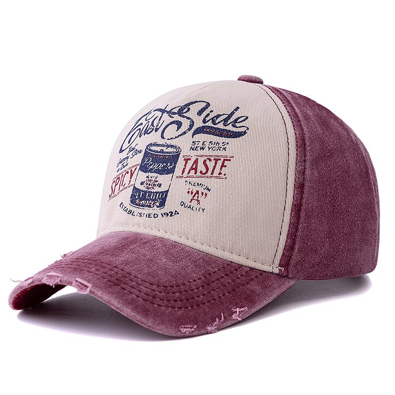 Новая унисекс стираная хлопковая винтажная бейсболка SPICY TASTE с вышитыми буквами, кепка для папы, спортивная кепка для мужчин и женщин