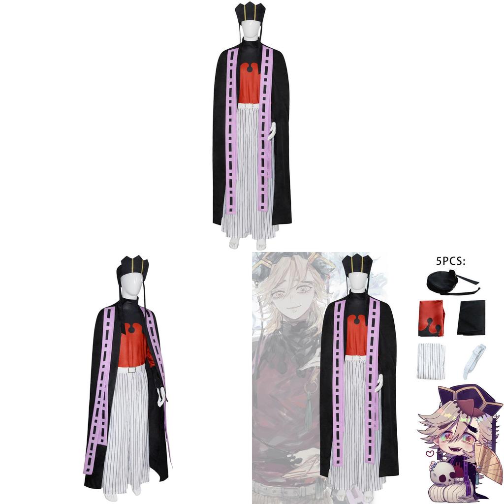 Demon Slayer Douma Twelve Kizuki Cosplay Outfit Made Of Polyester For Anime Conventions And Events