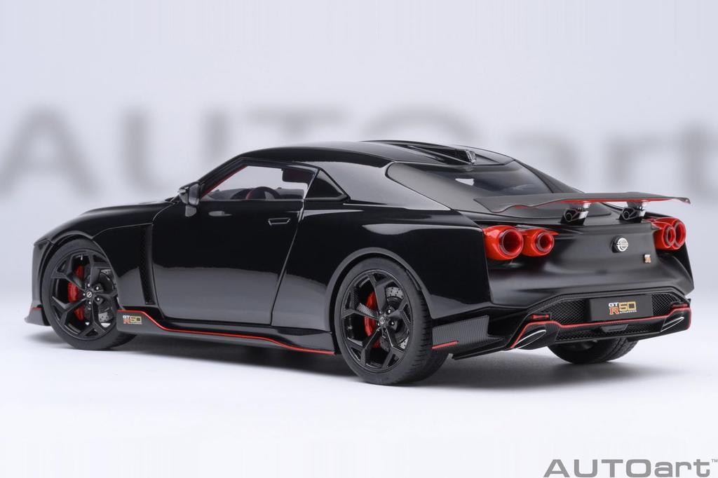AUTOart Scale Nissan by ITALDESIGN Finished Model 77513 1/18 GT-R50 (Black/Matte Black)