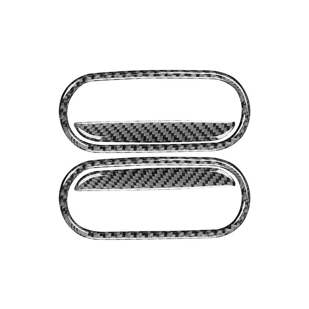1 Set Carbon Fiber Interior Door Handle Cover Trim For Mazda