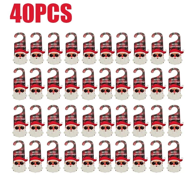 2025 Новые рождественские украшения бумажные дверные подвески Санта-Лось украшения для вечеринок реквизит дверной знак дверные ручки подвески украшения