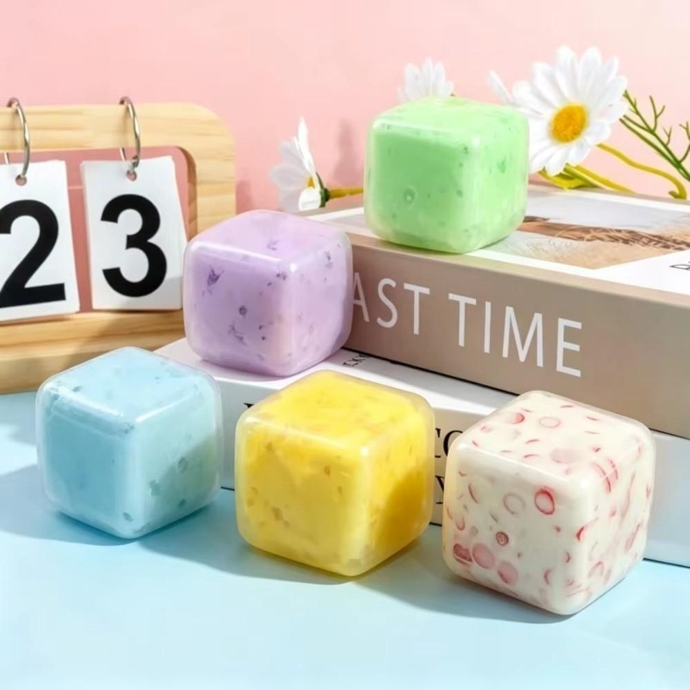 Squeeze Cube Stress Relief Toy Handmade Slow Rising Toy New Desktop Decompression Toy For Focus