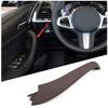 Brown Left Car Inner Door Handle Pull Covers Trim For BMW X3 X4 G01 G02 2018-21