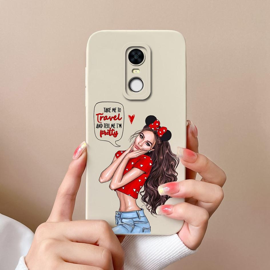 Для Redmi Note 10 10S 10T 5 7 7S 8 9 9S 9T K80 Pro Max Plus чехлы для телефонов элегантные женские узоры жидкие силиконовые защитные чехлы для камеры для Redmi Shell