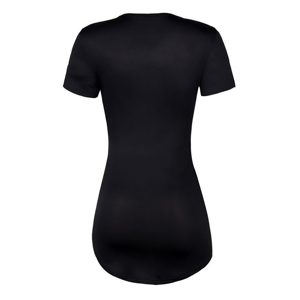 RL Модное женское повседневное женское мини-платье с короткими рукавами и круглым вырезом с короткими рукавами