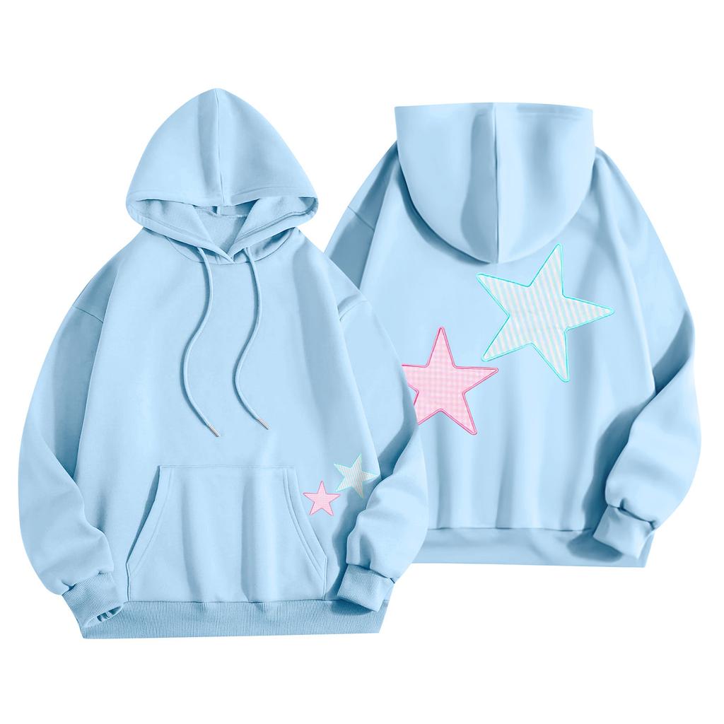 Женская мода, женский легкий пуловер с длинными рукавами и карманами, толстовка с капюшоном в стиле консервативного стиля