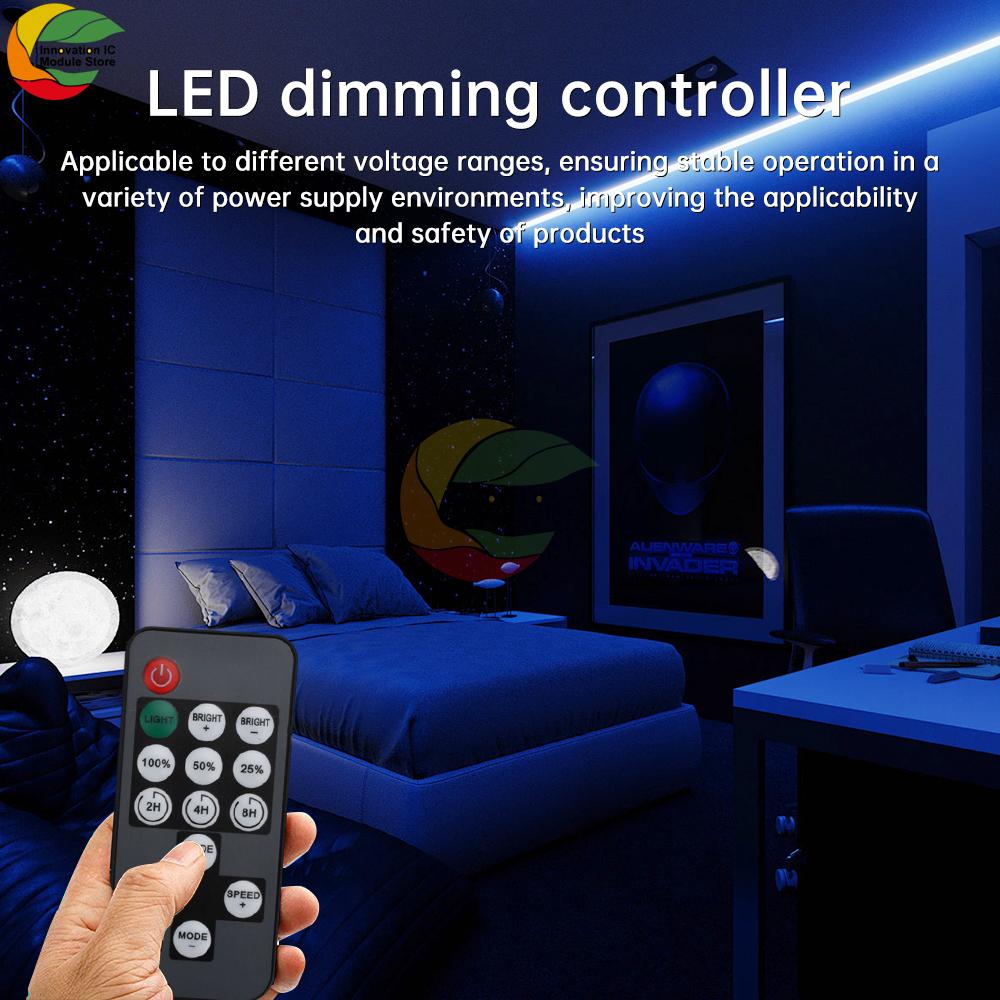 DC 5-12V LED Driver Controller Wireless Remote Control LED Dimmer Smart LED Light Driver Module Timing Control
