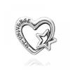 Pandora 792829c00 Openwork Family Heart   Star Silver Charm