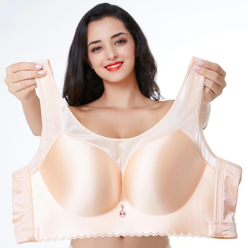 Scarless Bra with Added Fat and Enlarged Cup, Ultra-thin Large Size Bra, Anti Sagging Bra