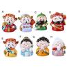 Cartoon God of Wealth Figurine Hand-painted Chinese Immortals Statue Resin Sculpture Home Office Desktop Decoration Ornament