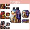 Wolverine Deadpool Movie Characters Trendy Cartoon Printed Student Backpack
