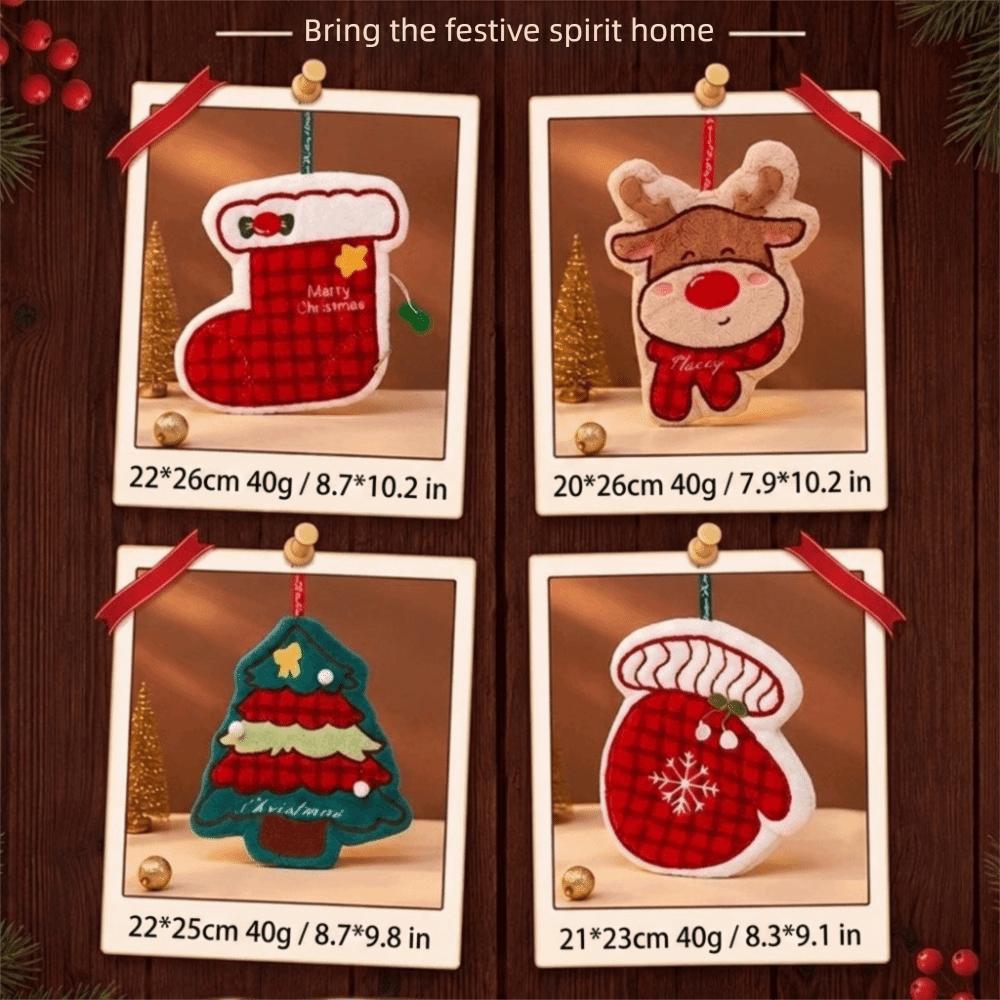 Polyester Hanging Bathroom Towel Coral Velvet Dish Towel Cute Coral Fleece Hand Towels Home