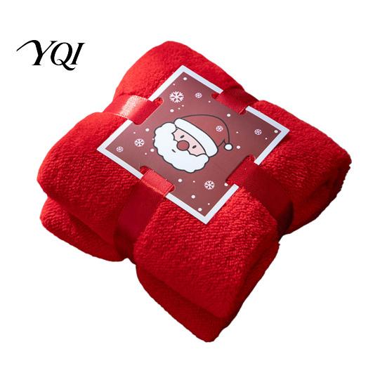 Xmas Gift Box Sets Christmas Towel, Soft Coral Fleece Decorative Red/Green/White Hand Towel for Washcloths Holiday Bathroom and Kitchen Decor,