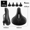 ROCKBROS Bicycle Ultra Low Repulsion Saddle Shock Back Reflective Cross Mountain Mamachari Saddle, Thick, Painless, Cushion, Absorption, Perforated,