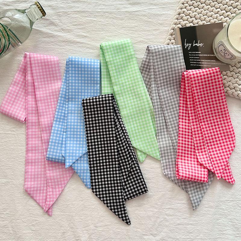 Fashion Multifunction Silk Scarf for Women  Hair Ribbons Headbands Bandana Female Bag Wrist Wrap Neckerchief Foulard Neck Ties