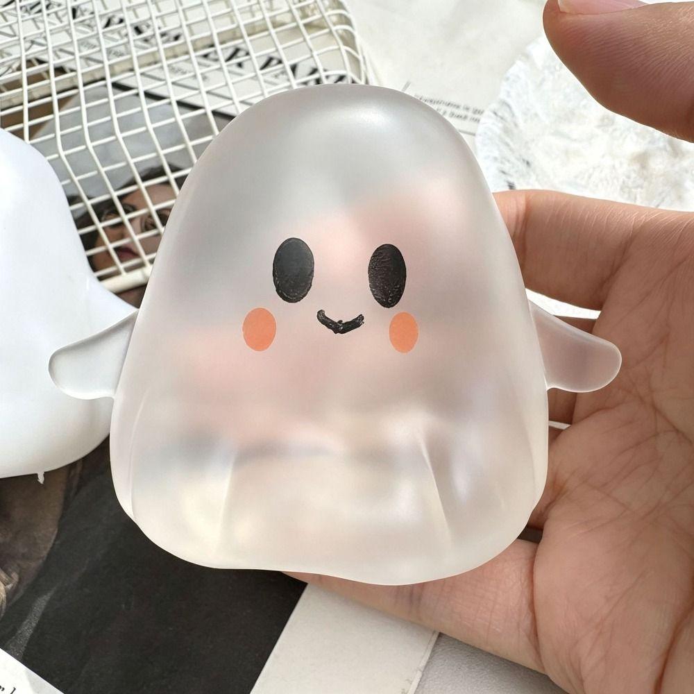 Soft Cute Halloween Ghost Stress Toy Relax Shapeable Pinch Toy For Kids Adults