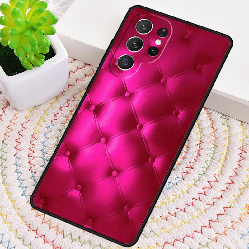 Чехол для телефона с дизайном под красную кожу для Samsung Galaxy note 10 pro S26 S25 S24 S23 S22 Ultra Plus S21 FE S20 Ударопрочный чехол