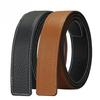 Double Sided Top Layer Lychee Pattern Belt Strip  Men's Pin Buckle Belt Body  Cowhide Car White Wire Belt Strip
