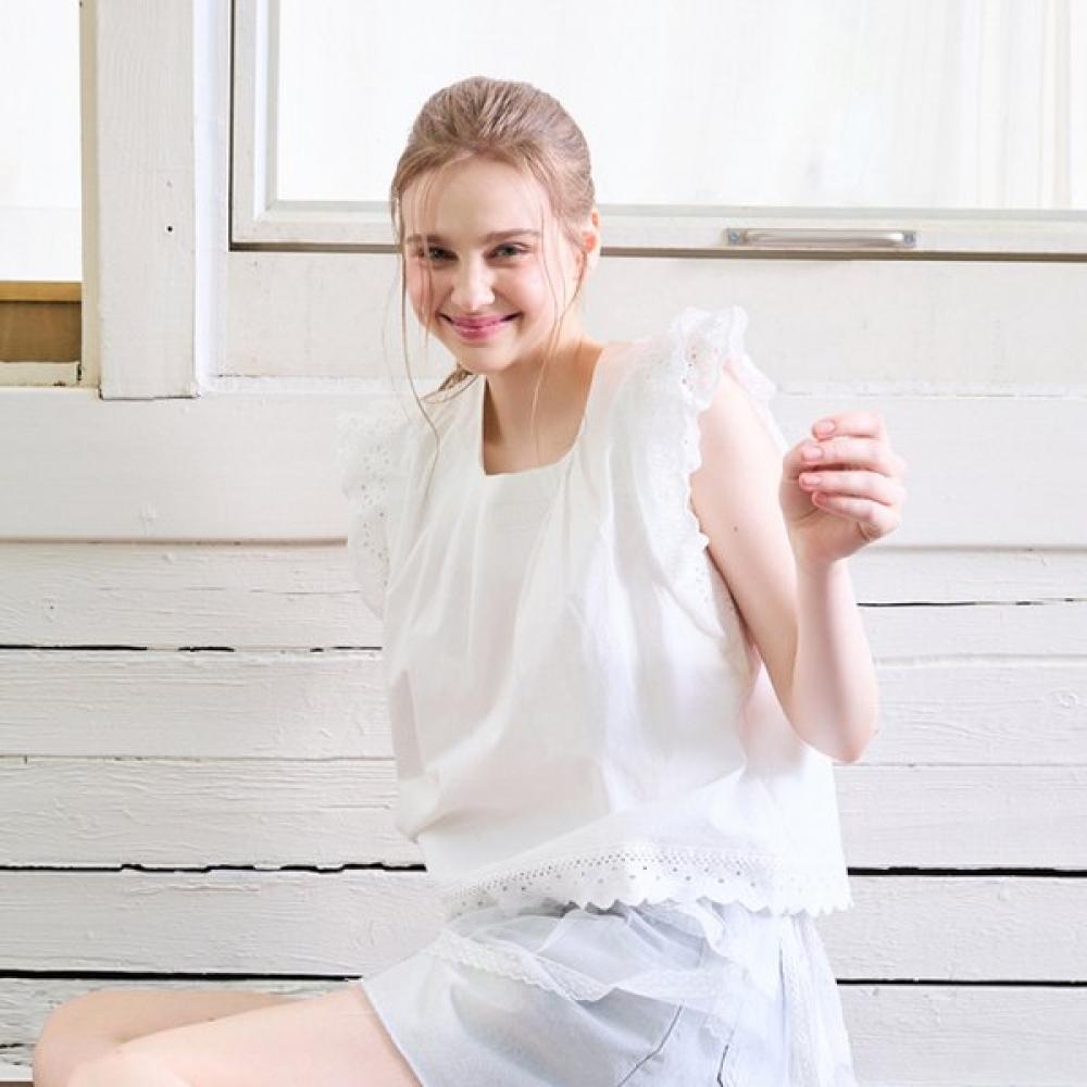 Egoist Lace Point Sleeveless Blouse Es2obl09