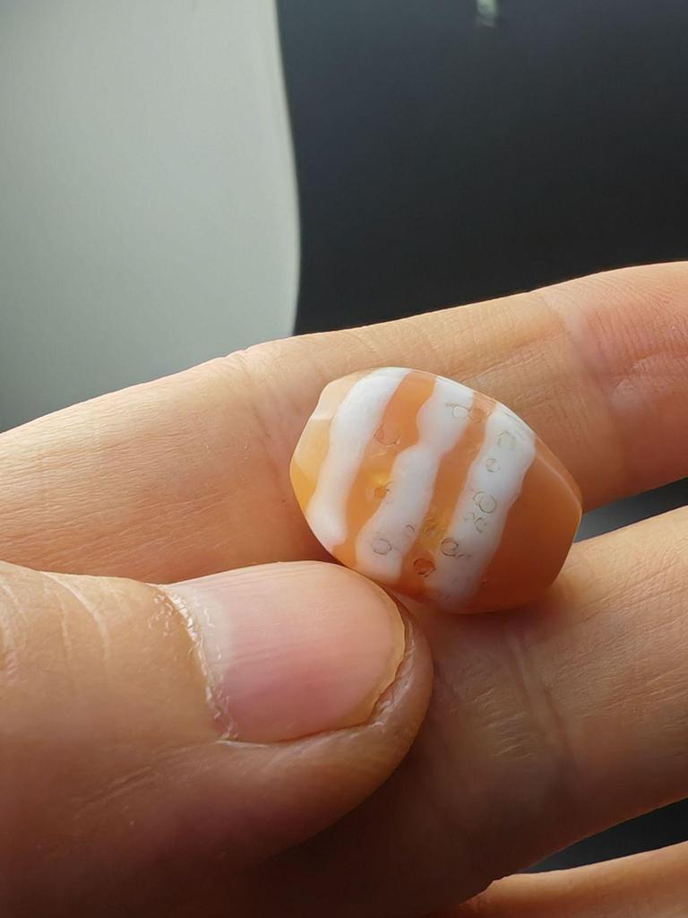 Тибетские натуральные травленые бусины Дзи из агата ручной работы с выветренной патиной, 15 мм для бисероплетения своими руками