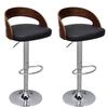 VidaXL Set of 2 Bar Stools, Pub Chair, Bistro Seat, Furniture for Dining Room Kitchen Living Room Home Interior, 241689