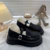 Small Man Increases Height, Platform White Small Leather Shoes, Women's Autumn New Japanese Jk Versatile Mary Jane Shoes