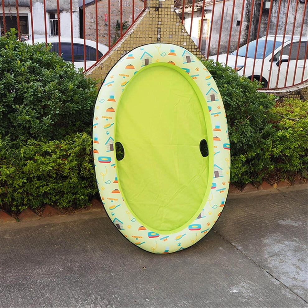 Bouée gonflable Worallymy pour chien, verte