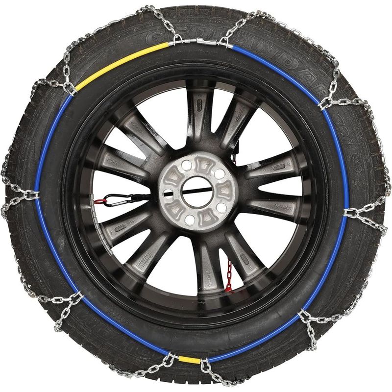 Heavy Duty Snow Chains, Thickened Alloy Manganese Steel Emergency Tire Chains for Trucks, Pickups, and SUVs, set of 2(4WD-110)
