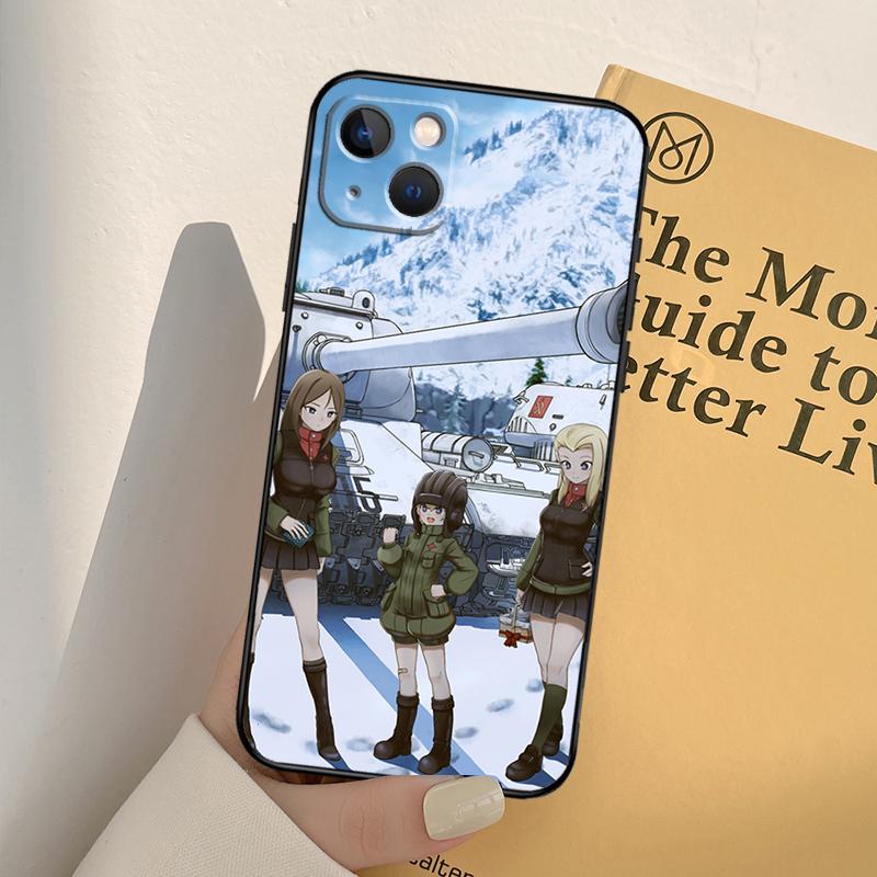 Чехол для телефона GIRLS und PANZER с аниме для iPhone 11 12 13 14 Pro Max XS XR X 6 7 8 Plus 12 13 Mini SE 2020, чехол