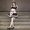 Gaming Costume Cosplay Miracle Nikki Black and White Chocolate Maid Outfit Lolita Princess Dress