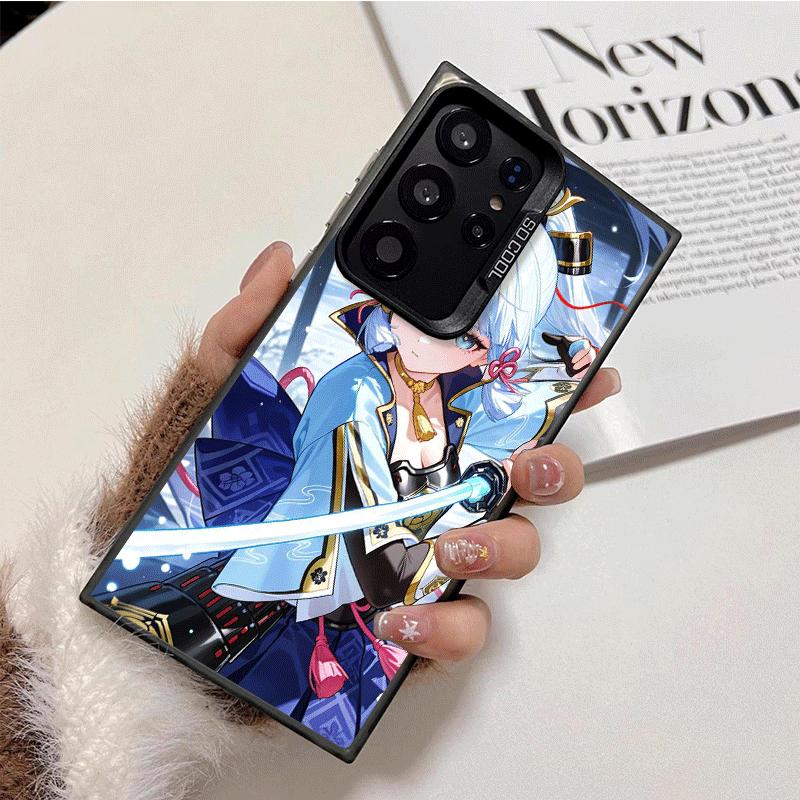 Genshin Impact Камисато Аяка Мягкий чехол для телефона для Samsung Galaxy S24 S25 FE S26 Edge S23 Ultra S22 Plus S21 + Ударопрочный чехол B